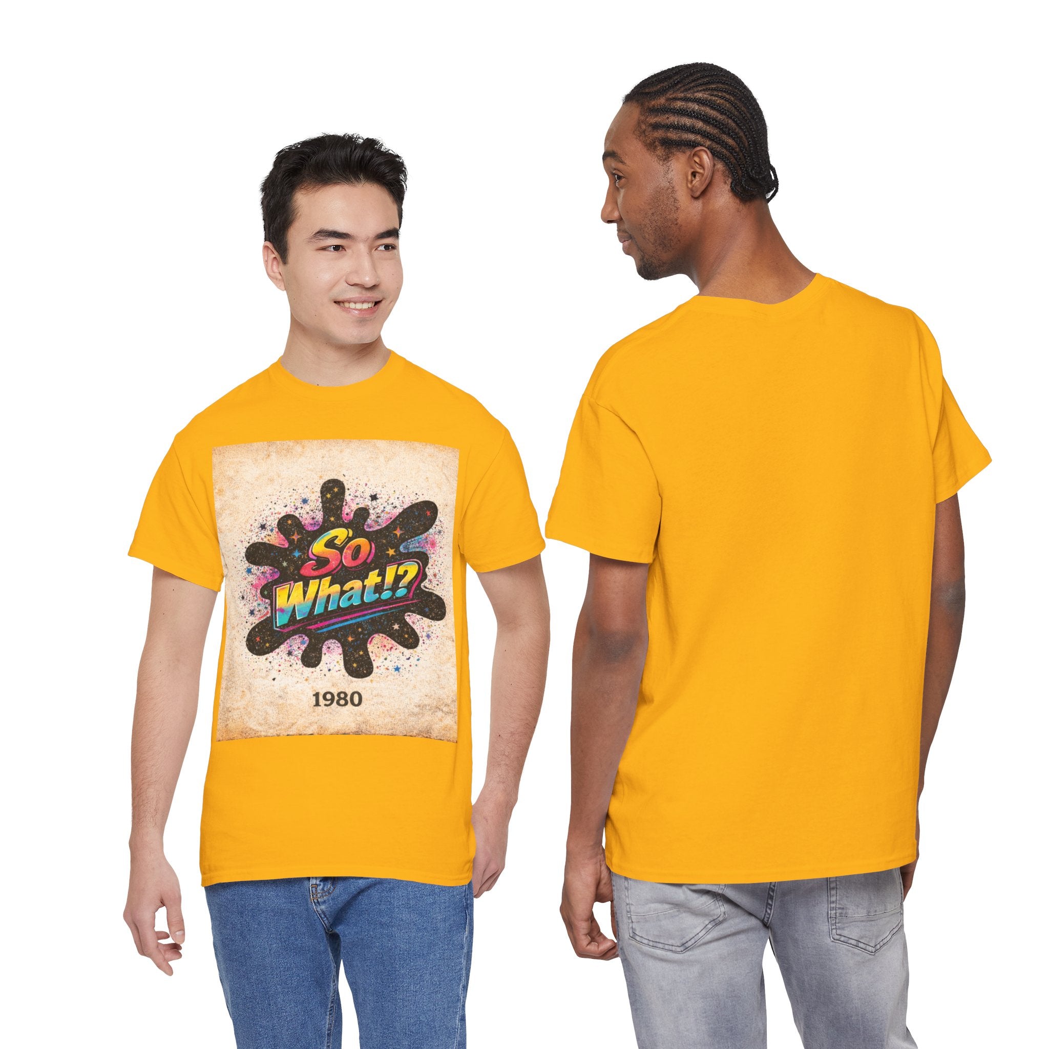 T-shirt Logo So What!? 1980 Vintage Unisex
