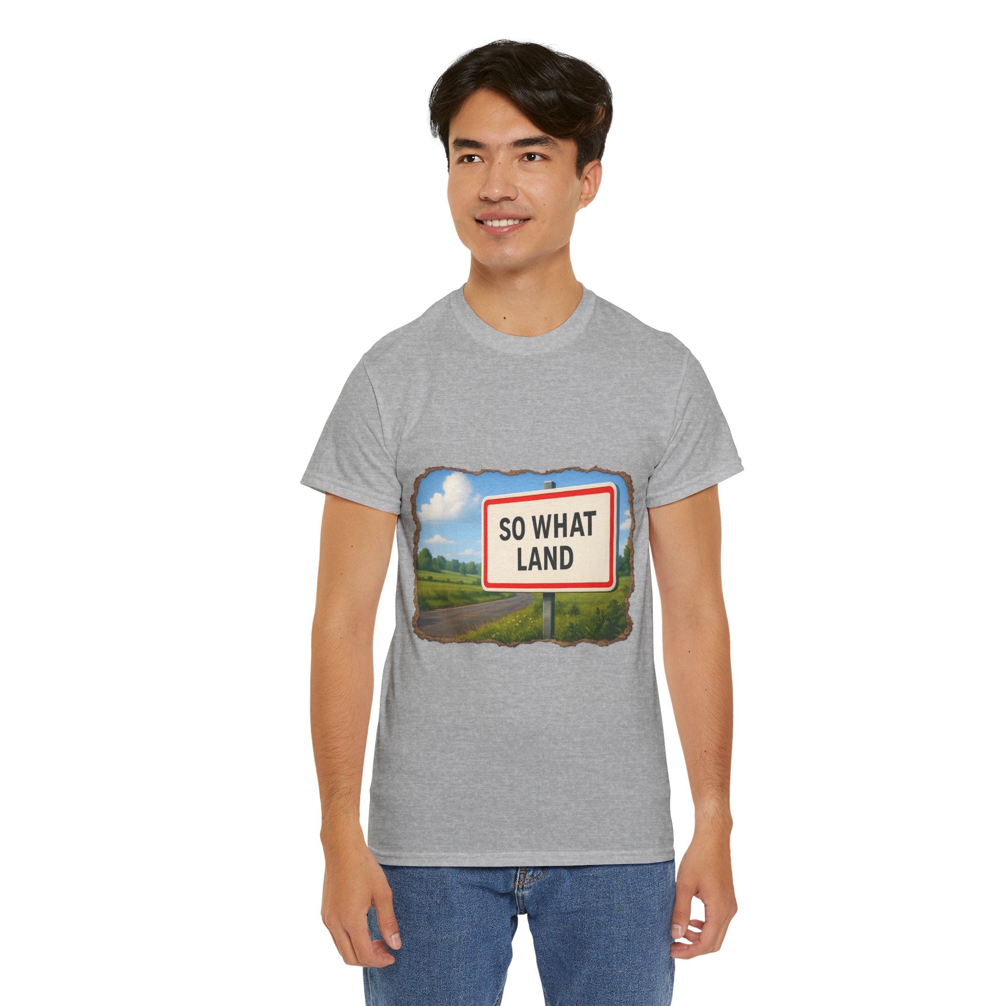T-shirt Panneau So What Land !? Unisex