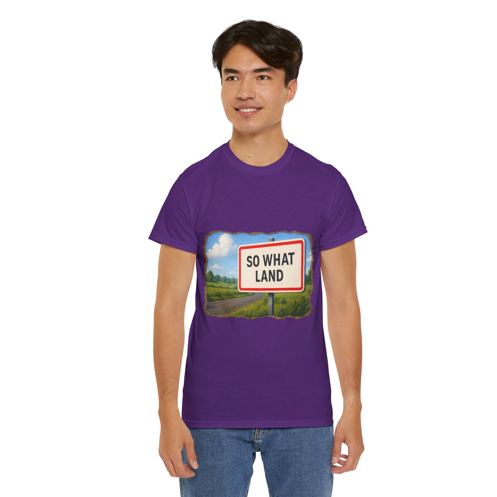T-shirt Panneau So What Land !? Unisex