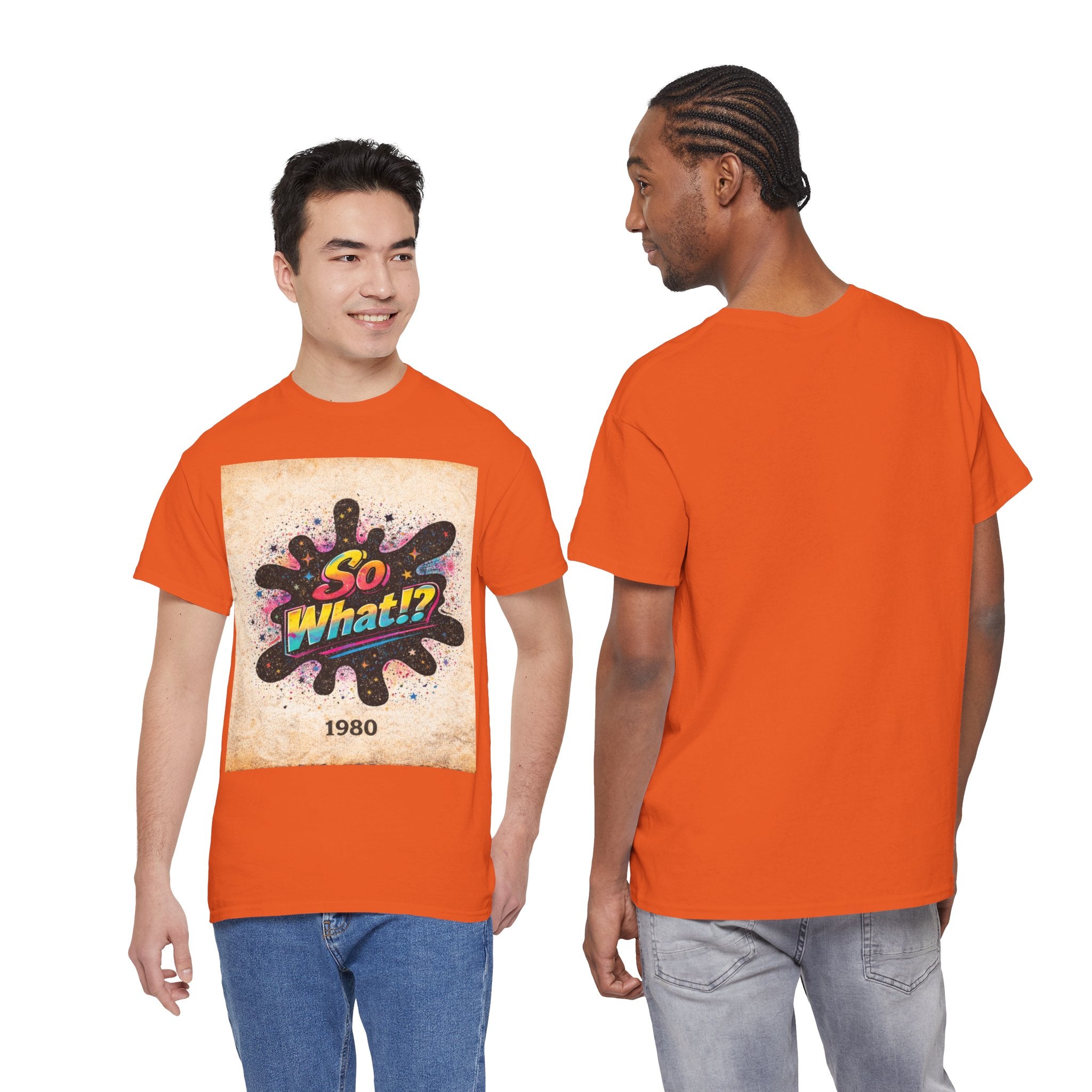 T-shirt Logo So What!? 1980 Vintage Unisex