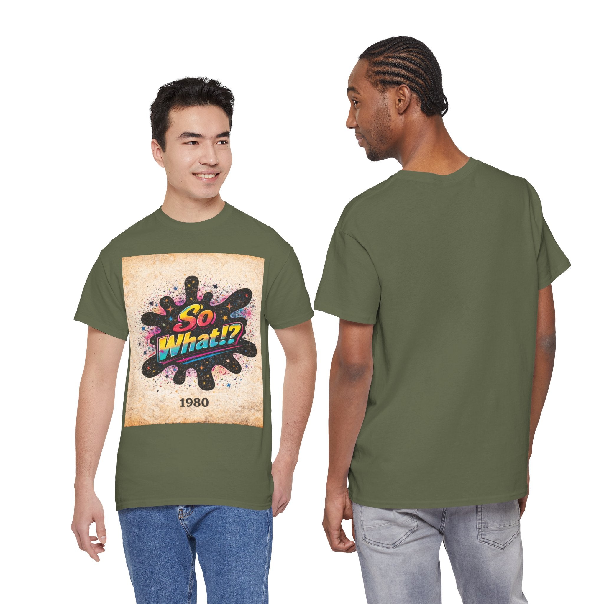 T-shirt Logo So What!? 1980 Vintage Unisex