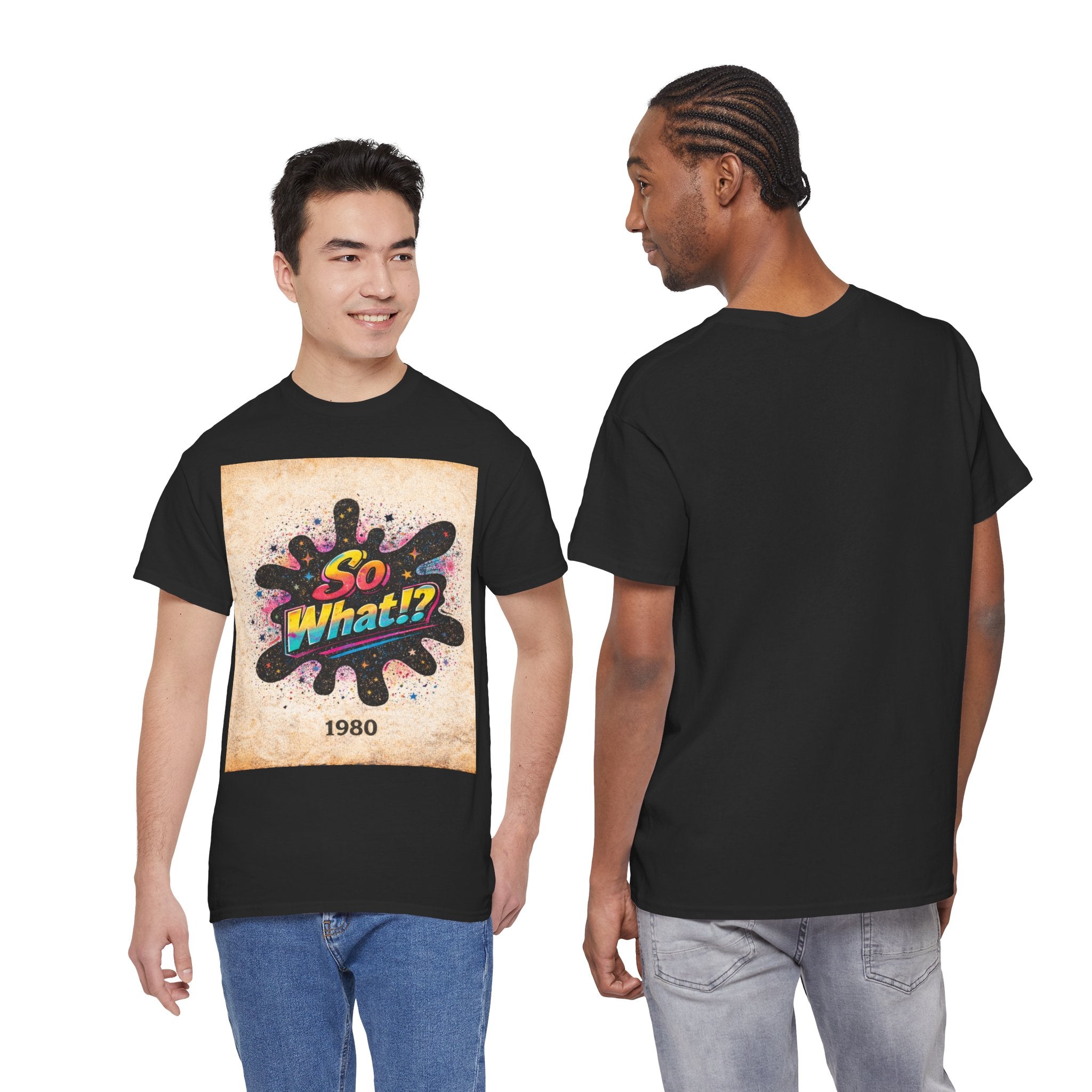 T-shirt Logo So What!? 1980 Vintage Unisex
