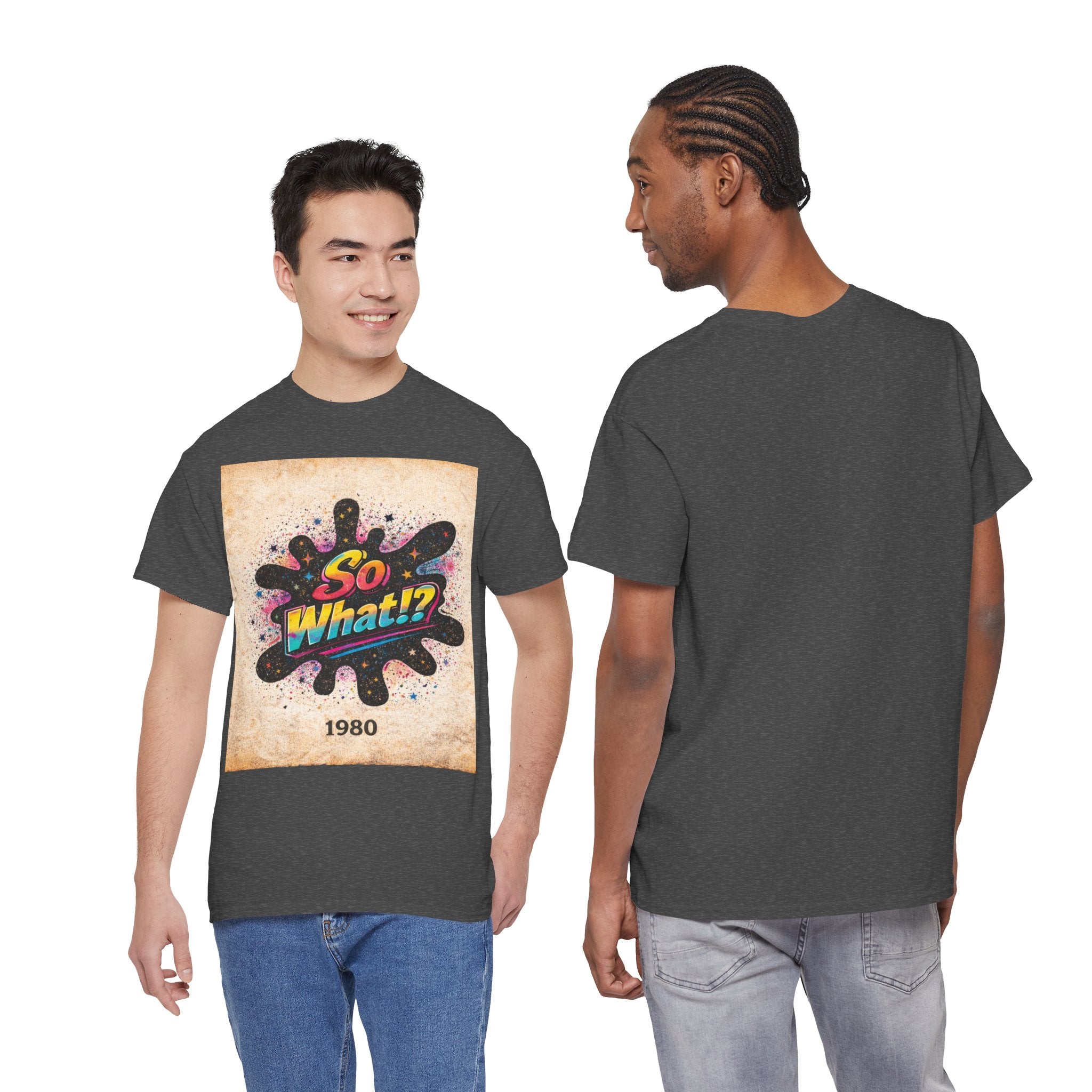 T-shirt Logo So What!? 1980 Vintage Unisex