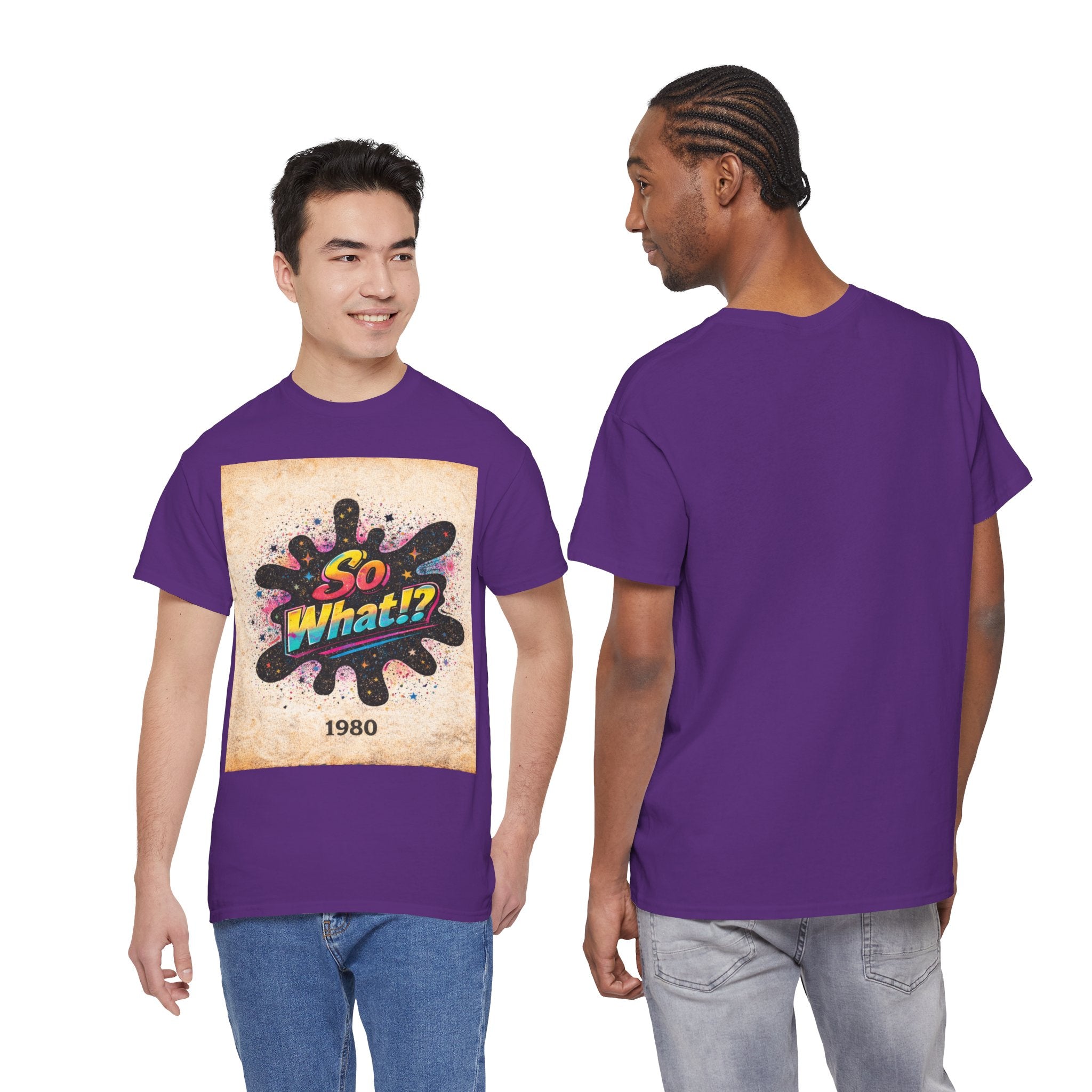 T-shirt Logo So What!? 1980 Vintage Unisex